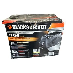 New Black And Decker Thermal-Electric Travel Cooler And Warmer Console 12 Can